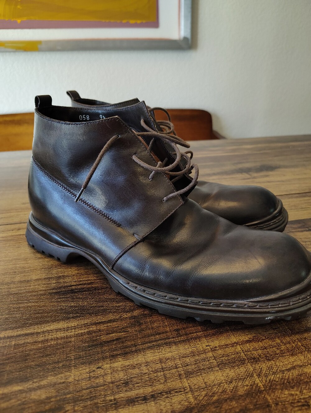 Costume National Homme Ankle Zip Boots Men’s Size 9.5